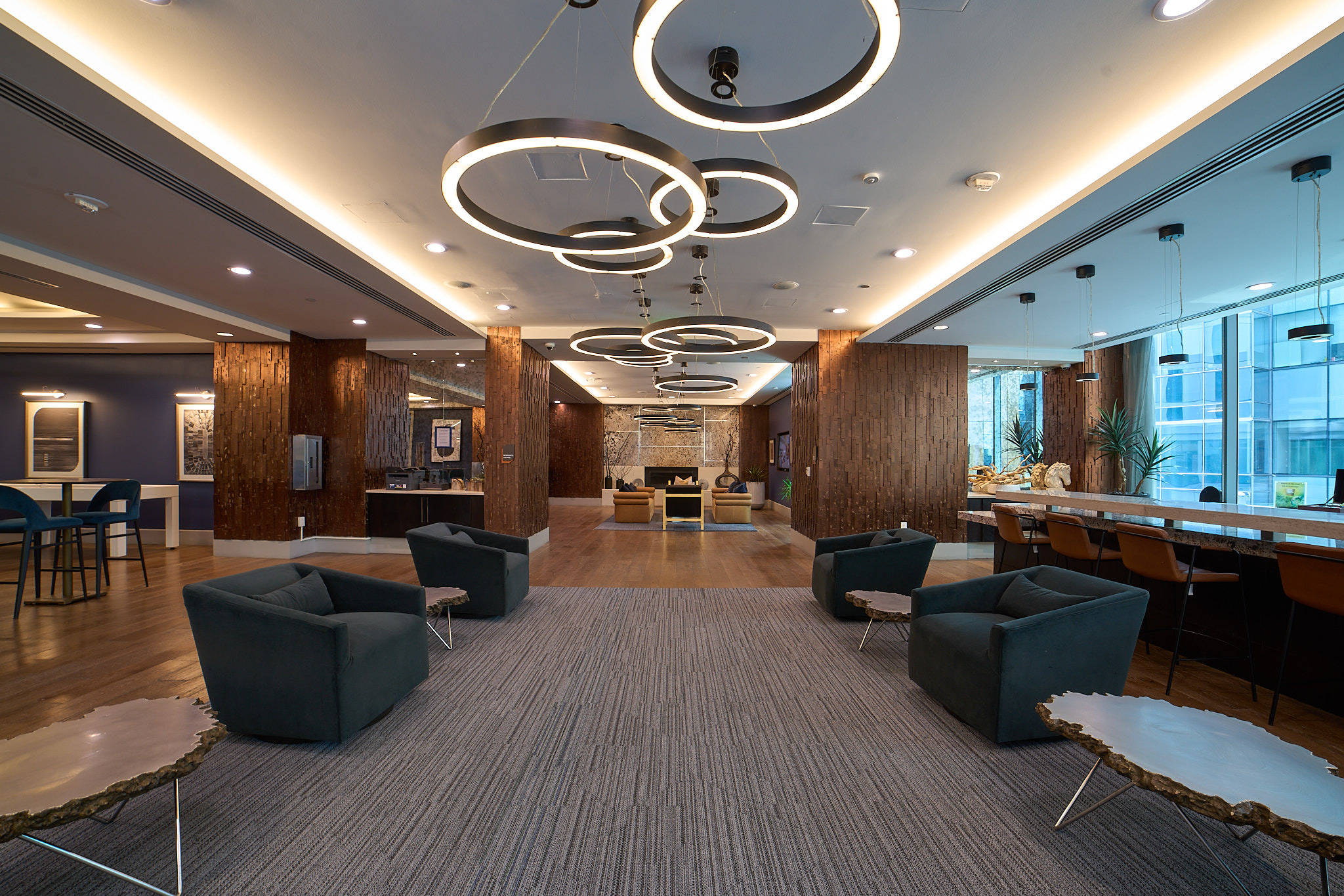 Commercial property lobby and lounge
