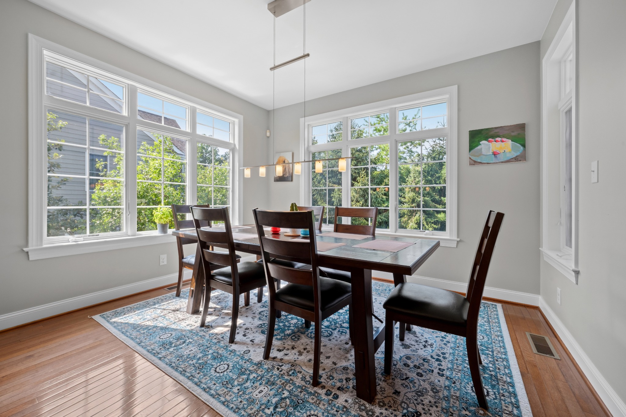 Residential dining room interior