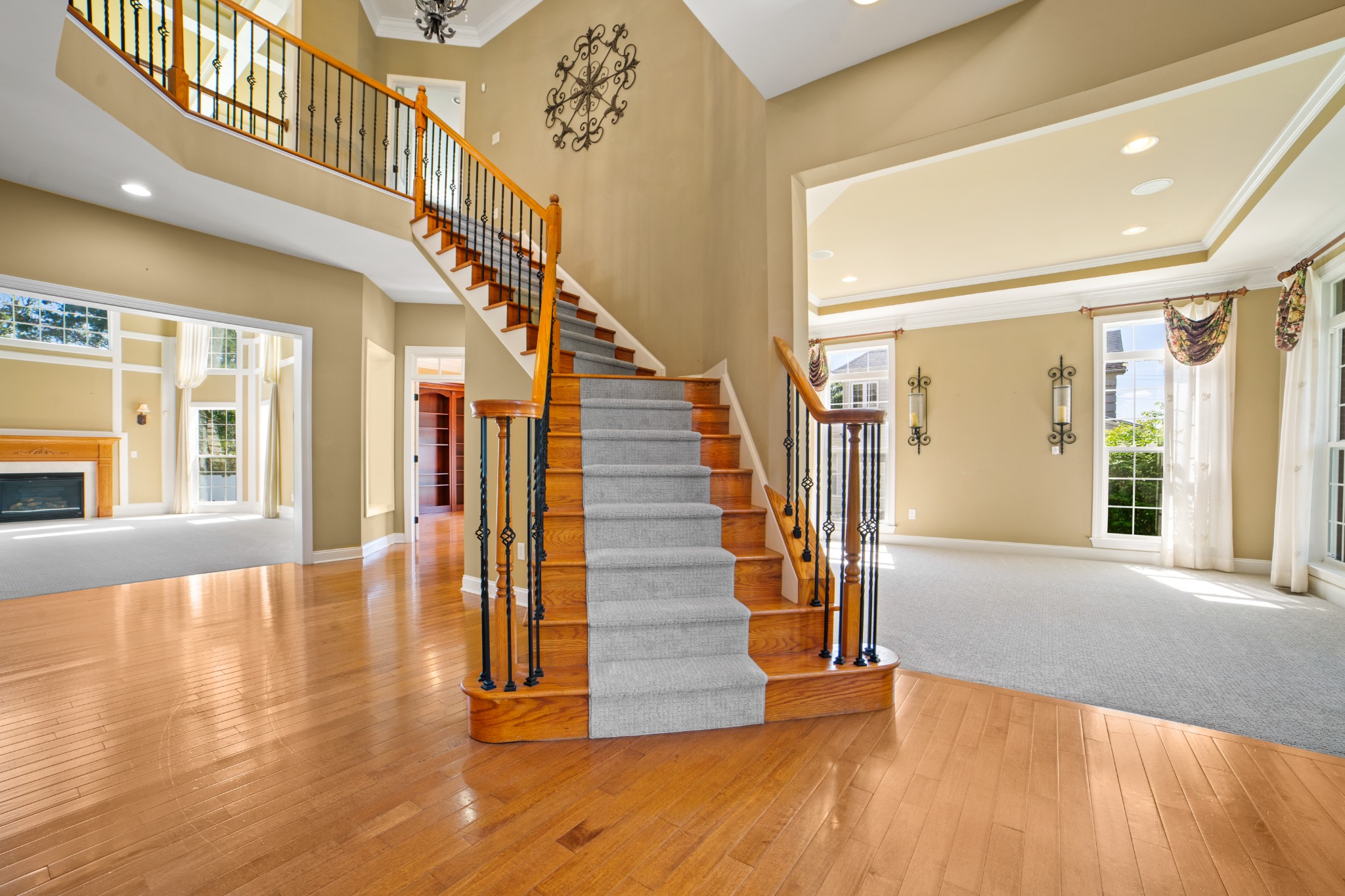 Residential foyer and staircase